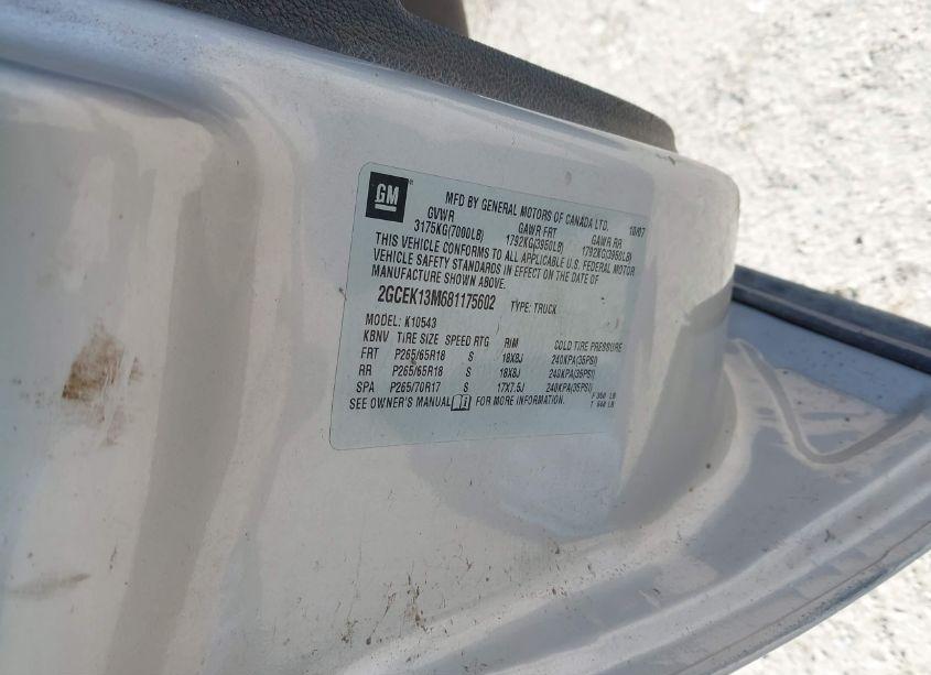 Photo 9 of 2008 Chevrolet Silverado 1500 LT1 (VIN 2GCEK13M681175602)