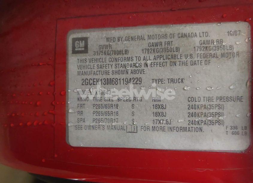 Photo 9 of 2008 Chevrolet Silverado 1500 LT1 (VIN 2GCEK13M681194229)