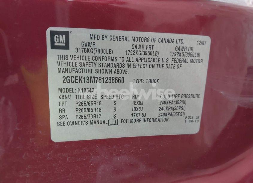 Photo 9 of 2008 Chevrolet Silverado 1500 LT1 (VIN 2GCEK13M781238660)