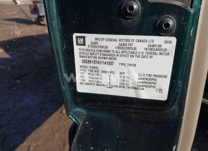 Photo 9 of 2006 Chevrolet Silverado 1500 LT2 (VIN 2GCEK13T461141937)