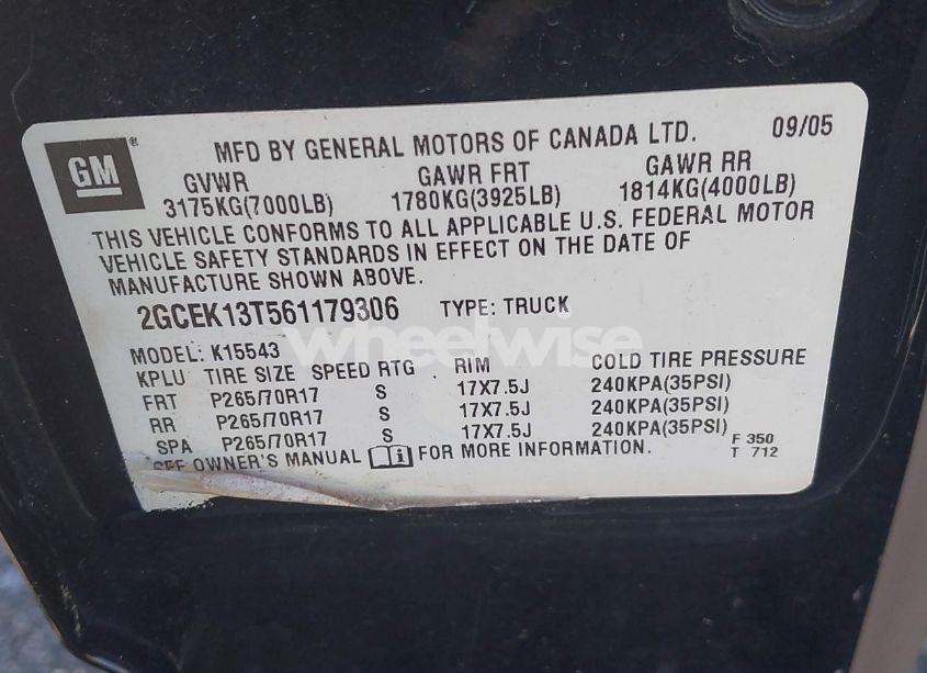 Photo 9 of 2006 Chevrolet Silverado 1500 LT1 (VIN 2GCEK13T561179306)