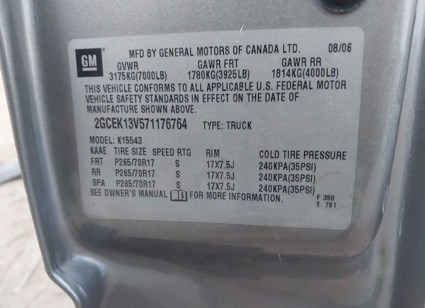 Photo 9 of 2007 Chevrolet Silverado 1500 CLASSIC LS (VIN 2GCEK13V571176764)