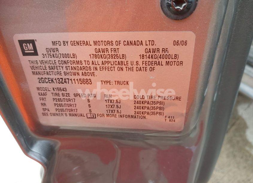 Photo 9 of 2007 Chevrolet Silverado 1500 CLASSIC LT2 (VIN 2GCEK13Z471115683)