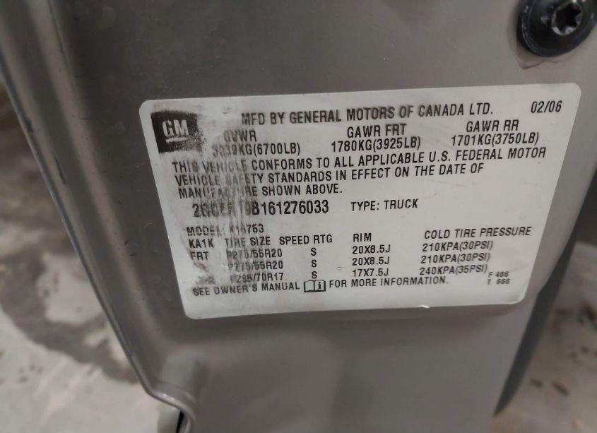 Photo 9 of 2006 Chevrolet Silverado 1500 LT1 (VIN 2GCEK19B161276033)