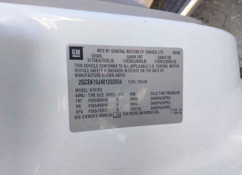 Photo 9 of 2008 Chevrolet Silverado 1500 LT1 (VIN 2GCEK19J481292804)