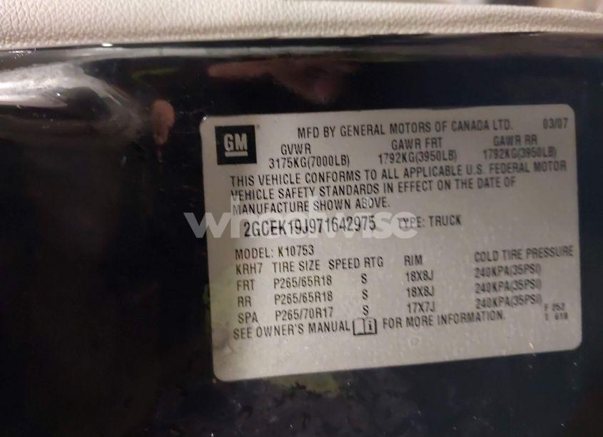 Photo 9 of 2007 Chevrolet Silverado 1500 LT1 (VIN 2GCEK19J971642975)