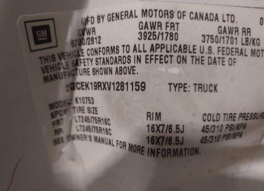 Photo 9 of 1997 Chevrolet C/k 1500 SILVERADO FLEETSIDE (VIN 2GCEK19RXV1281159)