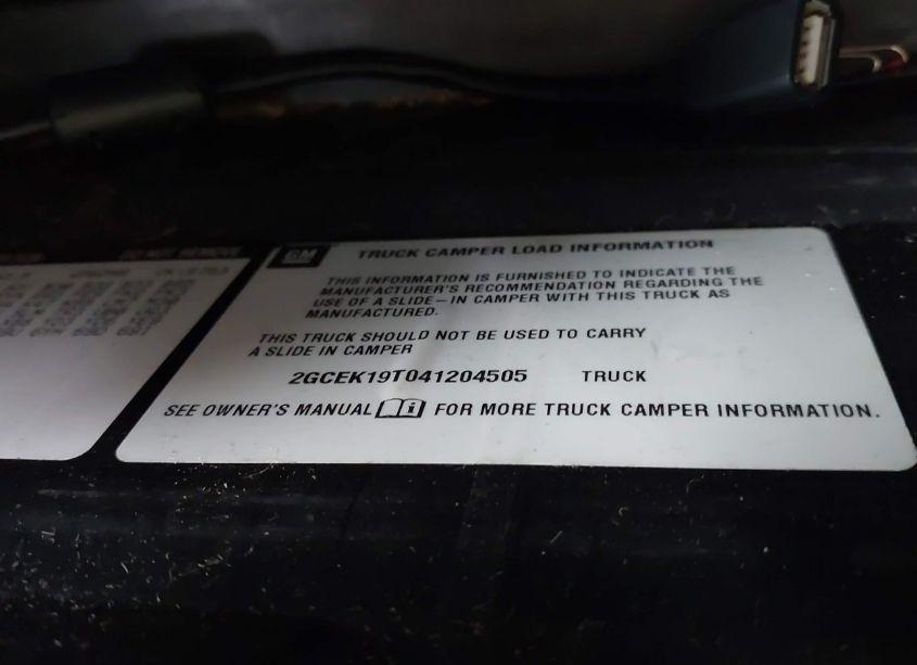 Photo 9 of 2004 Chevrolet Silverado 1500 LS (VIN 2GCEK19T041204505)