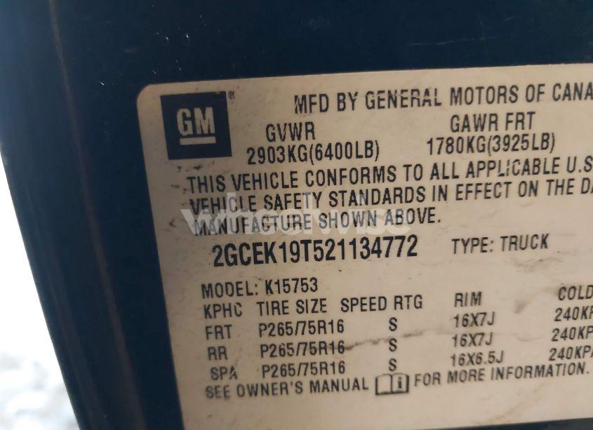 Photo 9 of 2002 Chevrolet Silverado 1500 LT (VIN 2GCEK19T521134772)