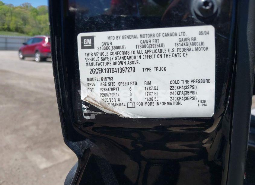 Photo 9 of 2004 Chevrolet Silverado 1500 LT (VIN 2GCEK19T541397279)