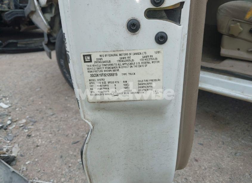 Photo 9 of 2002 Chevrolet Silverado 1500 LS (VIN 2GCEK19T821206919)