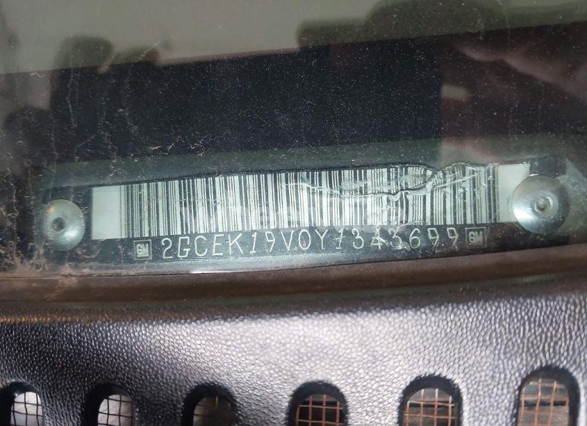 Photo 9 of 2000 Chevrolet Silverado 1500 LS (VIN 2GCEK19V0Y1343699)