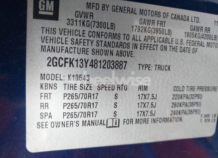 Photo 9 of 2008 Chevrolet Silverado 1500 LT1 (VIN 2GCFK13Y481203887)