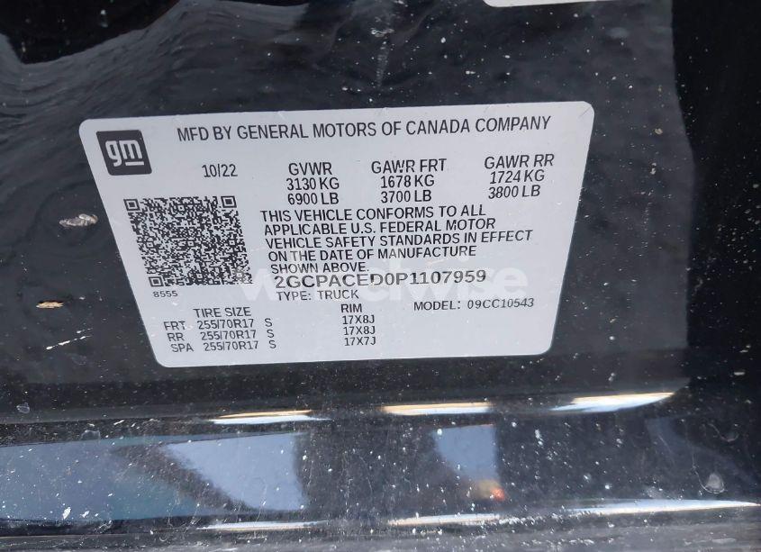 Photo 9 of 2023 Chevrolet Silverado 1500 2WD SHORT BED LT (VIN 2GCPACED0P1107959)