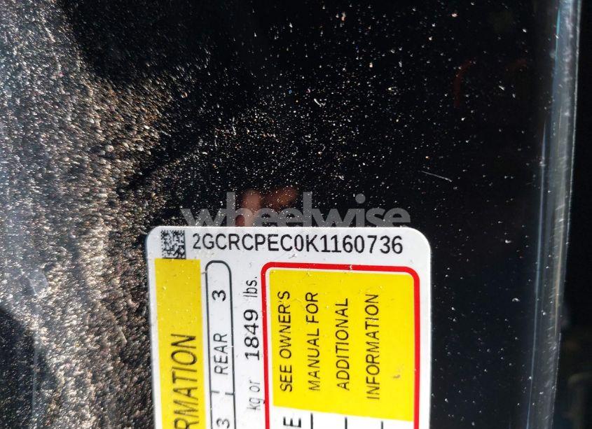 Photo 9 of 2019 Chevrolet Silverado 1500 LD LT (VIN 2GCRCPEC0K1160736)