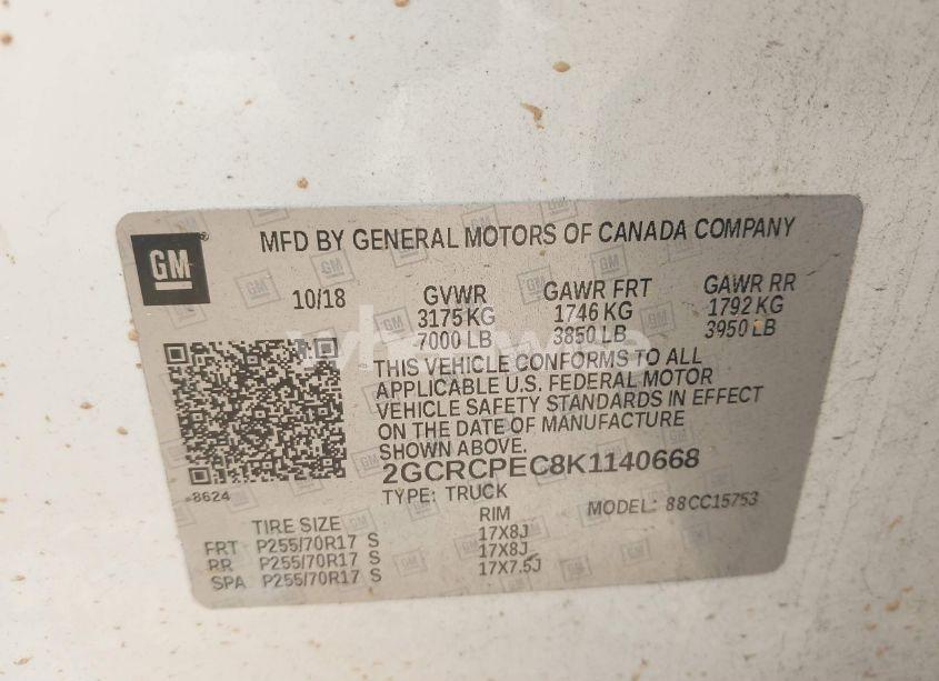 Photo 9 of 2019 Chevrolet Silverado LD C1500 LT (VIN 2GCRCPEC8K1140668)