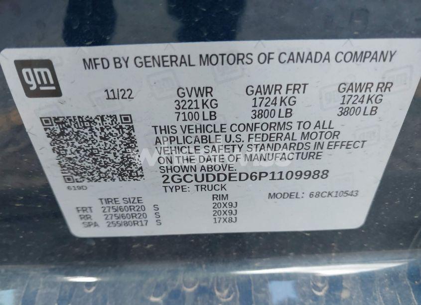 Photo 9 of 2023 Chevrolet Silverado 1500 4WD STANDARD BED LT (VIN 2GCUDDED6P1109988)