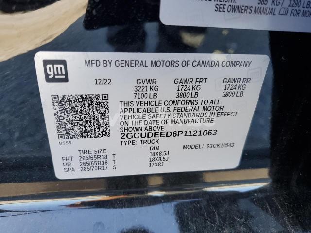 Photo 4 of 2023 CHEVROLET SILVERADO K1500 RST (VIN 2GCUDEED6P1121063)