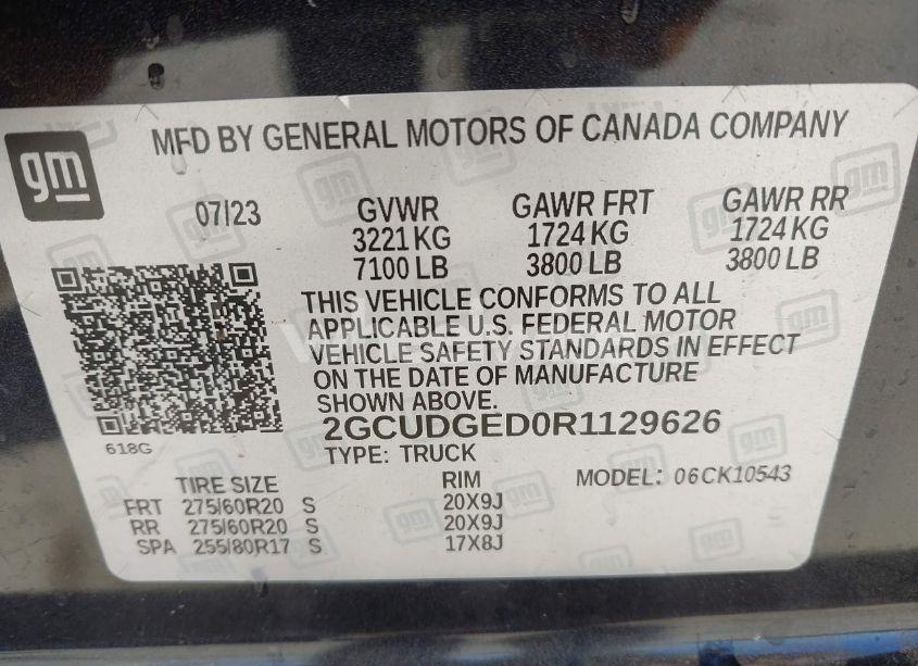 Photo 9 of 2024 Chevrolet Silverado 1500 4WD SHORT BED LTZ (VIN 2GCUDGED0R1129626)