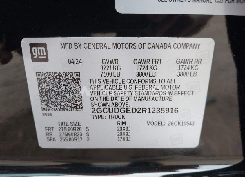 Photo 9 of 2024 Chevrolet Silverado 1500 4WD SHORT BED LTZ (VIN 2GCUDGED2R1235916)