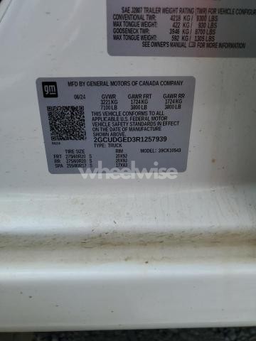 Photo 5 of 2024 CHEVROLET SILVERADO K1500 LTZ (VIN 2GCUDGED3R1257939)