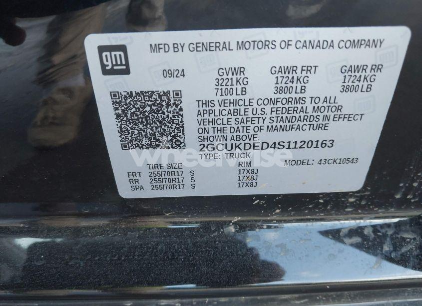 Photo 9 of 2025 Chevrolet Silverado 1500 2WD STANDARD BED LT (VIN 2GCUKDED4S1120163)