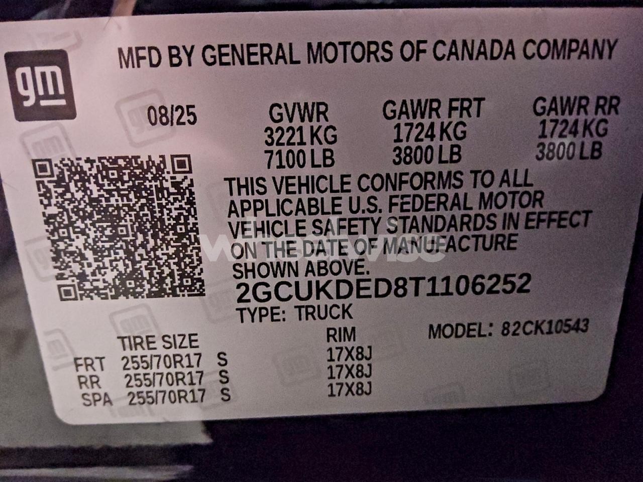 Photo 12 of 2026 CHEVROLET SILVERADO K1500 LT (VIN 2GCUKDED8T1106252)