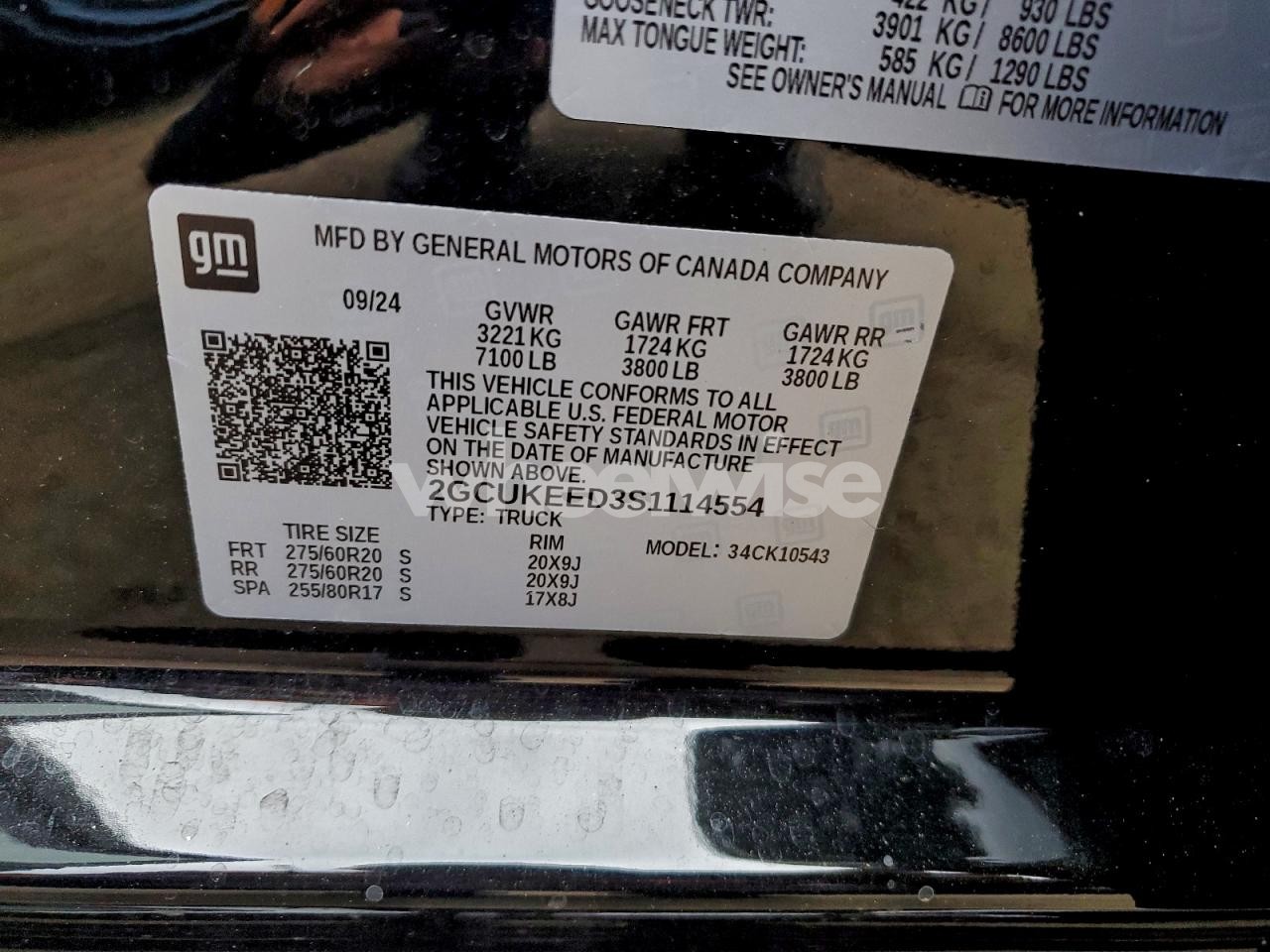 Photo 12 of 2025 CHEVROLET SILVERADO K1500 RST (VIN 2GCUKEED3S1114554)