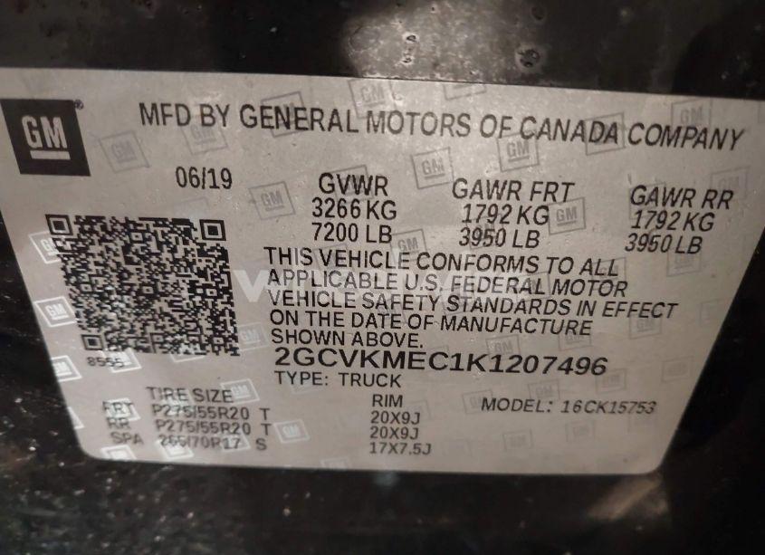 Photo 9 of 2019 Chevrolet Silverado 1500 LD SILVERADO CUSTOM (VIN 2GCVKMEC1K1207496)