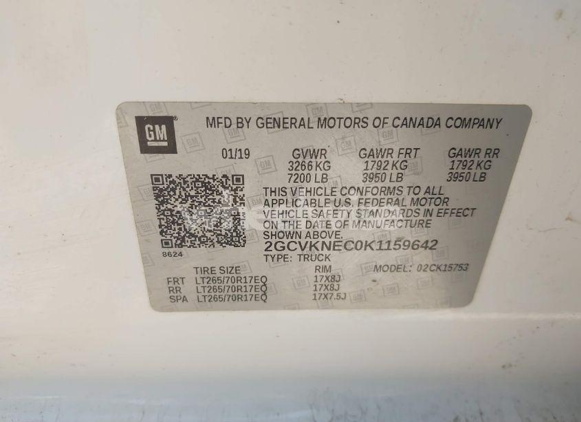 Photo 9 of 2019 Chevrolet Silverado 1500 LD WT (VIN 2GCVKNEC0K1159642)