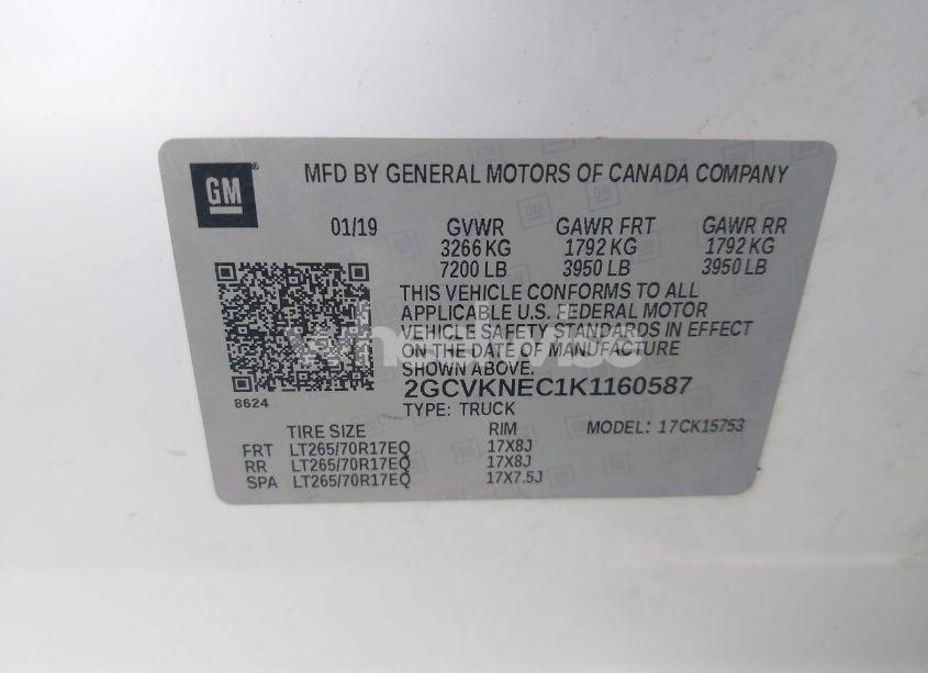 Photo 9 of 2019 Chevrolet Silverado 1500 LD WT (VIN 2GCVKNEC1K1160587)