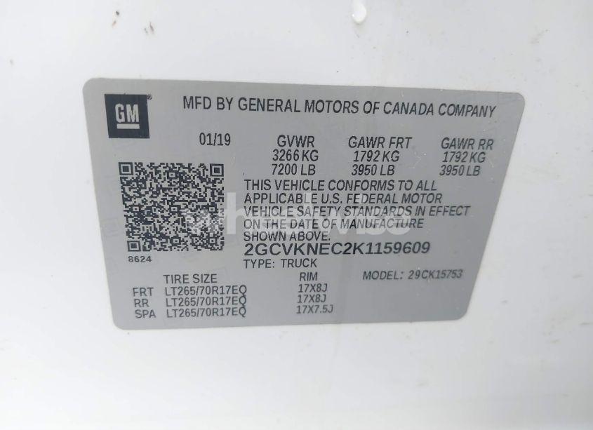 Photo 9 of 2019 Chevrolet Silverado 1500 LD WT (VIN 2GCVKNEC2K1159609)
