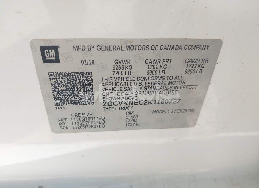 Photo 9 of 2019 Chevrolet Silverado 1500 LD WT (VIN 2GCVKNEC2K1160727)