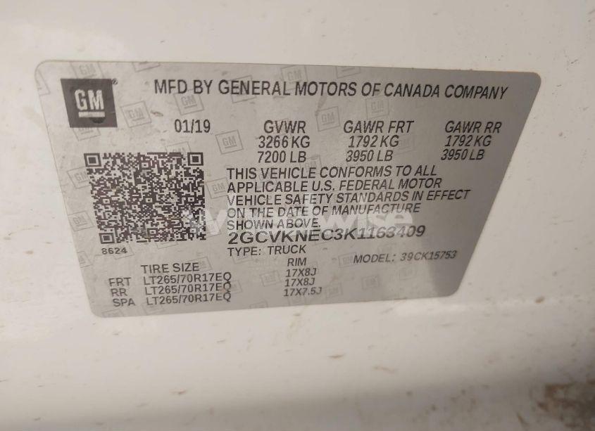 Photo 9 of 2019 Chevrolet Silverado 1500 LD WT (VIN 2GCVKNEC3K1163409)