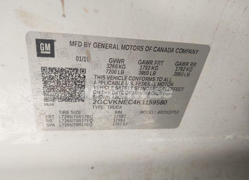 Photo 9 of 2019 Chevrolet Silverado 1500 LD WT (VIN 2GCVKNEC4K1159580)