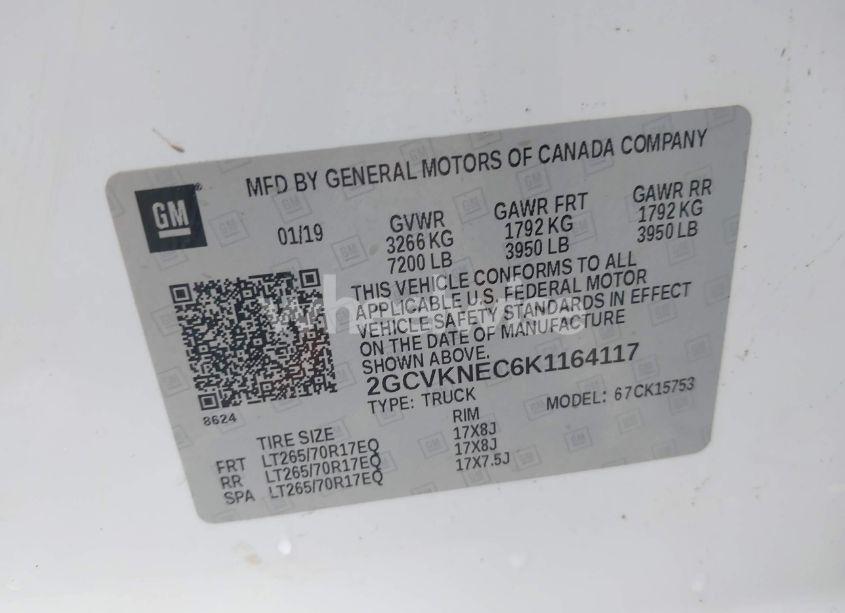 Photo 9 of 2019 Chevrolet Silverado 1500 LD WT (VIN 2GCVKNEC6K1164117)