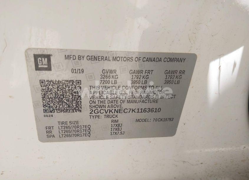 Photo 9 of 2019 Chevrolet Silverado 1500 LD WT (VIN 2GCVKNEC7K1163610)