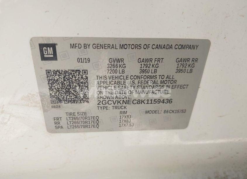 Photo 9 of 2019 Chevrolet Silverado 1500 LD WT (VIN 2GCVKNEC8K1159436)