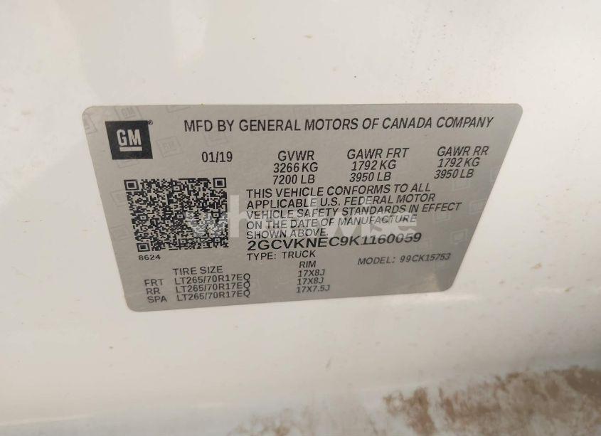Photo 9 of 2019 Chevrolet Silverado 1500 LD WT (VIN 2GCVKNEC9K1160059)