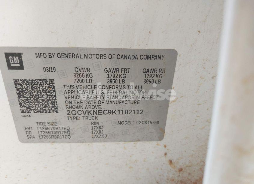 Photo 9 of 2019 Chevrolet Silverado 1500 LD WT (VIN 2GCVKNEC9K1182112)