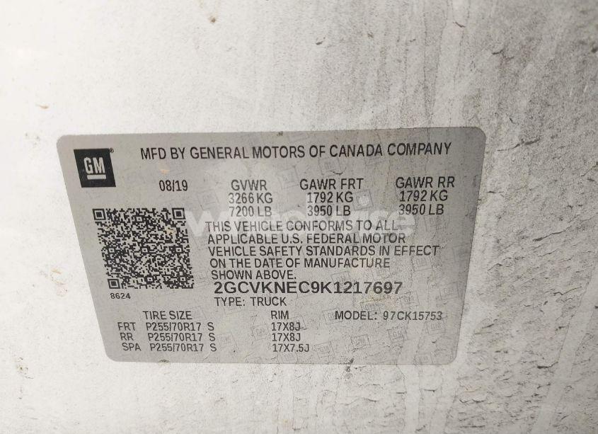 Photo 9 of 2019 Chevrolet Silverado 1500 LD WT (VIN 2GCVKNEC9K1217697)