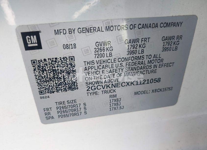 Photo 9 of 2019 Chevrolet Silverado 1500 LD WT (VIN 2GCVKNECXK1121058)