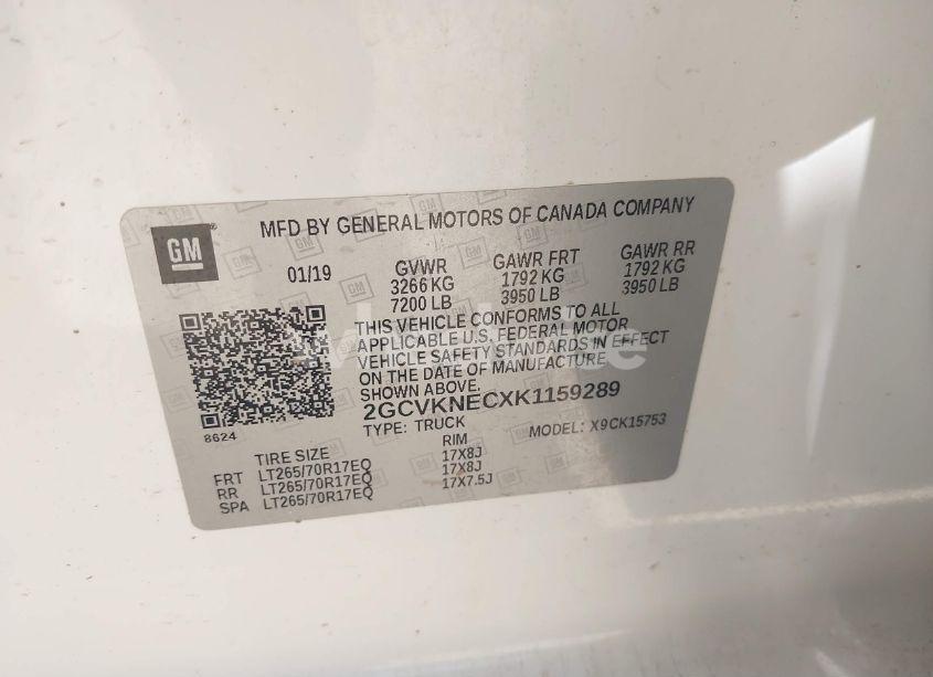 Photo 9 of 2019 Chevrolet Silverado 1500 LD WT (VIN 2GCVKNECXK1159289)