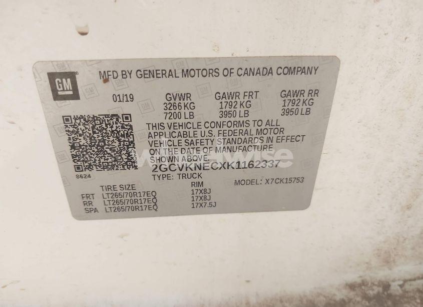 Photo 9 of 2019 Chevrolet Silverado 1500 LD WT (VIN 2GCVKNECXK1162337)