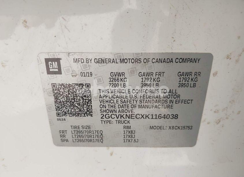 Photo 9 of 2019 Chevrolet Silverado 1500 LD WT (VIN 2GCVKNECXK1164038)