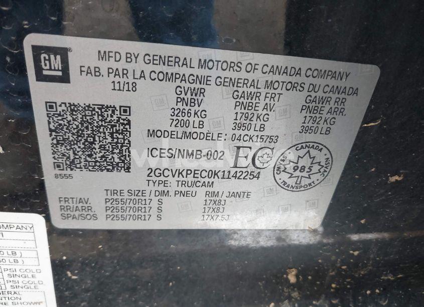 Photo 9 of 2019 Chevrolet Silverado 1500 LD LT (VIN 2GCVKPEC0K1142254)