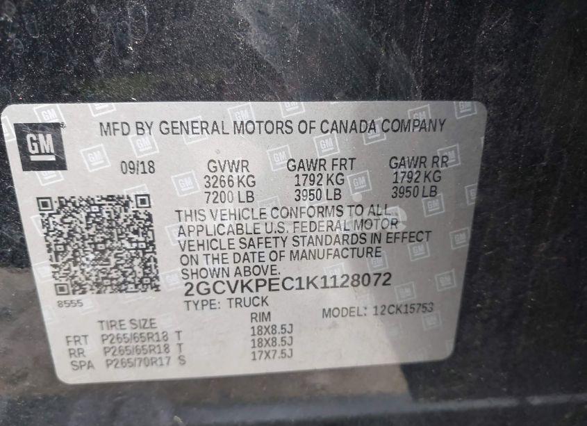 Photo 9 of 2019 Chevrolet Silverado 1500 LD LT (VIN 2GCVKPEC1K1128072)
