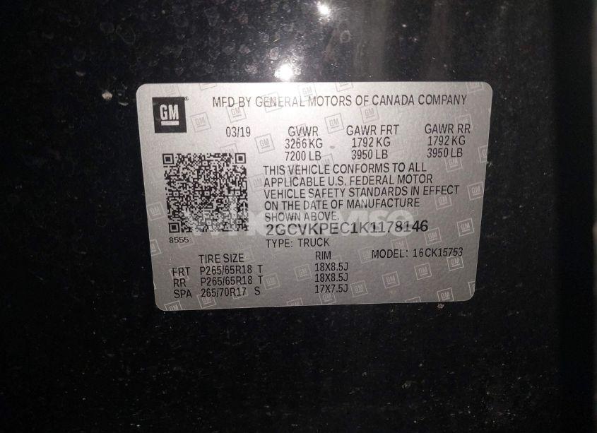 Photo 9 of 2019 Chevrolet Silverado 1500 LD LT (VIN 2GCVKPEC1K1178146)