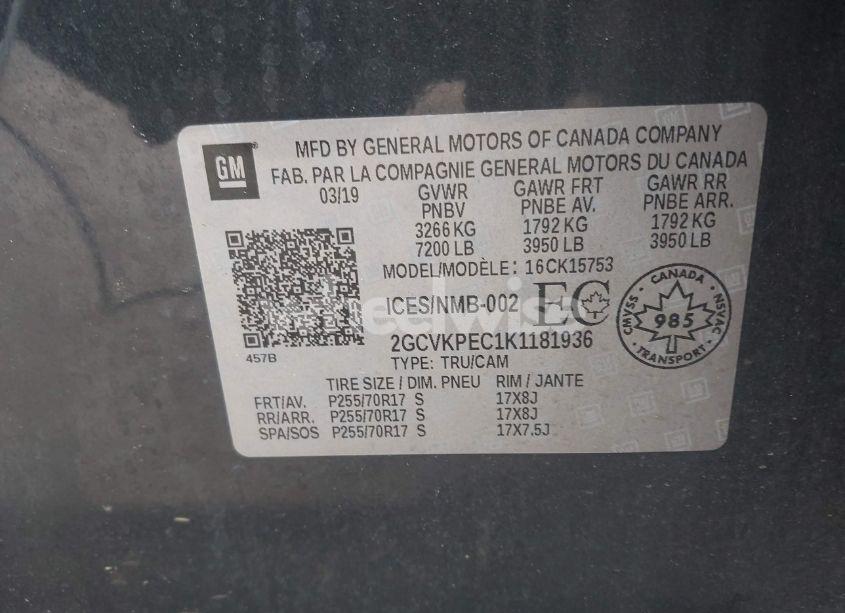 Photo 9 of 2019 Chevrolet Silverado 1500 LD LT (VIN 2GCVKPEC1K1181936)