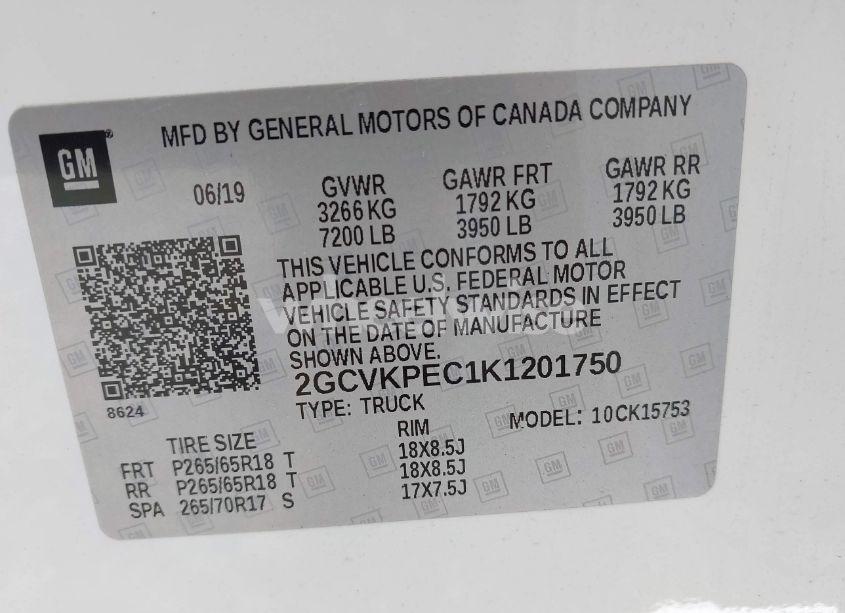 Photo 9 of 2019 Chevrolet Silverado 1500 LD LT (VIN 2GCVKPEC1K1201750)
